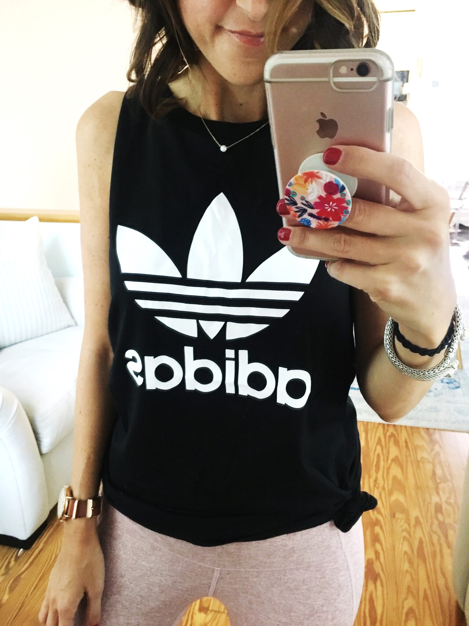 Adidas Workout Tank - Nordstrom Anniversary Sale Try On Session by popular Washington DC style blogger Cobalt Chronicles