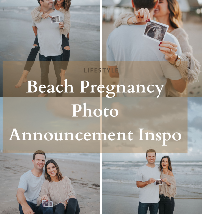 Beach Pregnancy Announcement Photos