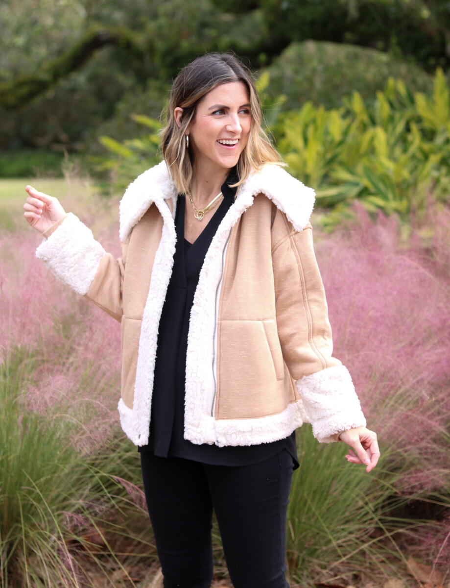 Cabi pink hot sale fur coat