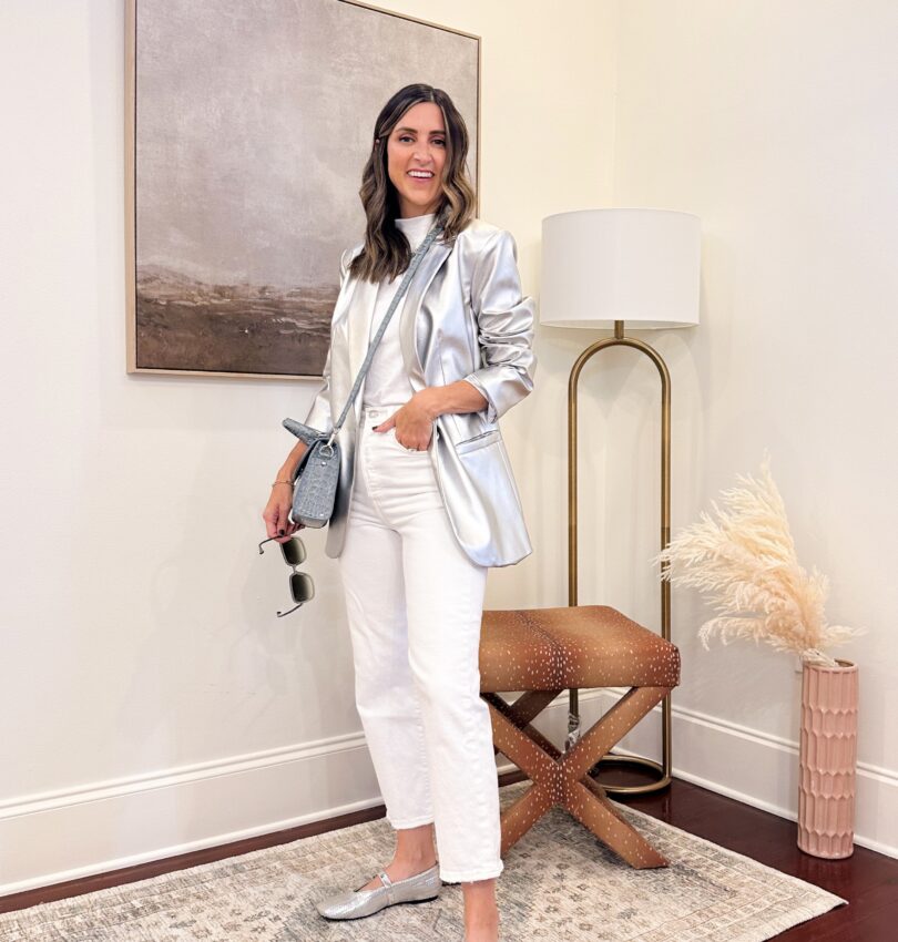 3 Ways to Style a Metallic Blazer